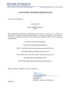 Advanced Training Certificate